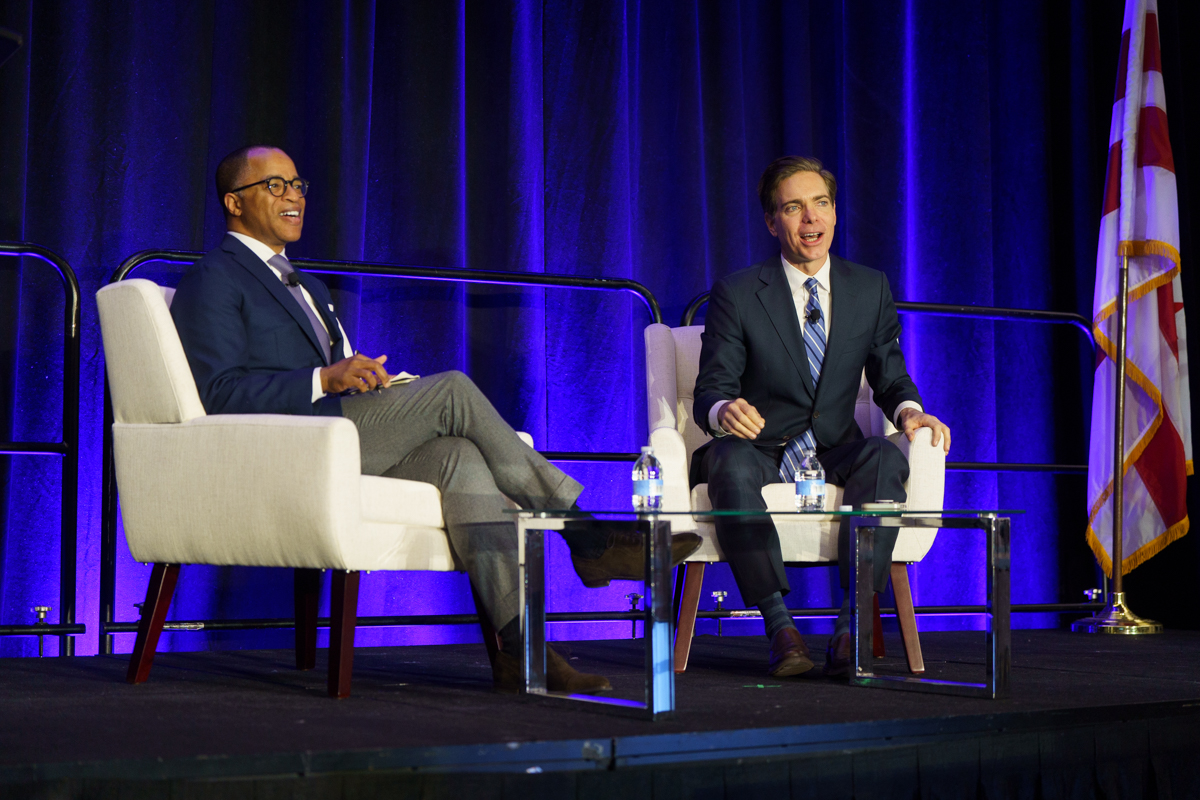 Jonathan Capehart, Associate Editor for the Washington Post, and Matt Lewis, Senior Columnist for The Daily Beast, shared their perspectives as Washington Insiders on the 2024 presidential, congressional, and state electionsand what may be at stake.